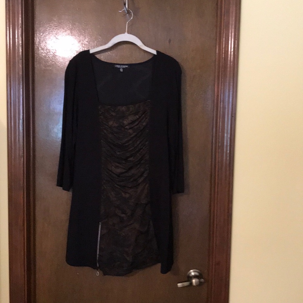Black Tunic with front and back accents